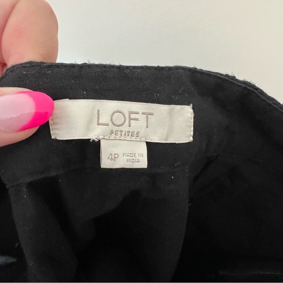 LOFT Embroidered Eyelet Black Ruffle Skirt - Picture 5 of 6